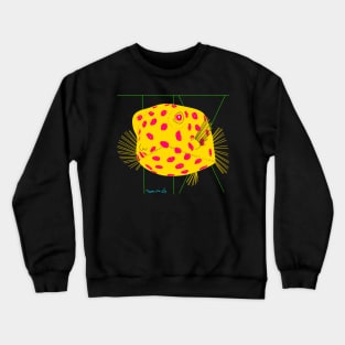 Yellow boxfish (Ostracion cubicum) Crewneck Sweatshirt